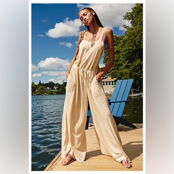 COPY - FreePeople beach overalls romper S - Picture 1 of 3